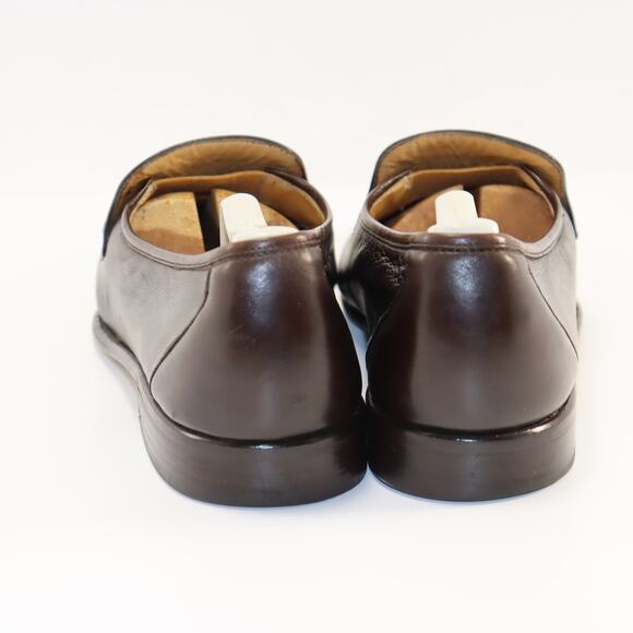 Bally Men’s Leather Loafers Brown Slip-On Dress Shoes Size 10.5 D - Picture 4 of 6